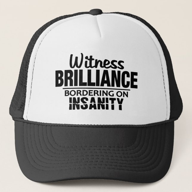 BRILLIANCE VS INSANITY hat - choose color (Front)