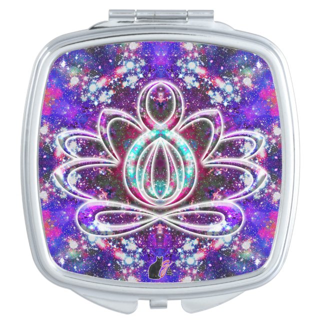 Brilliance Zen Lotus  Compact Mirror (Front)
