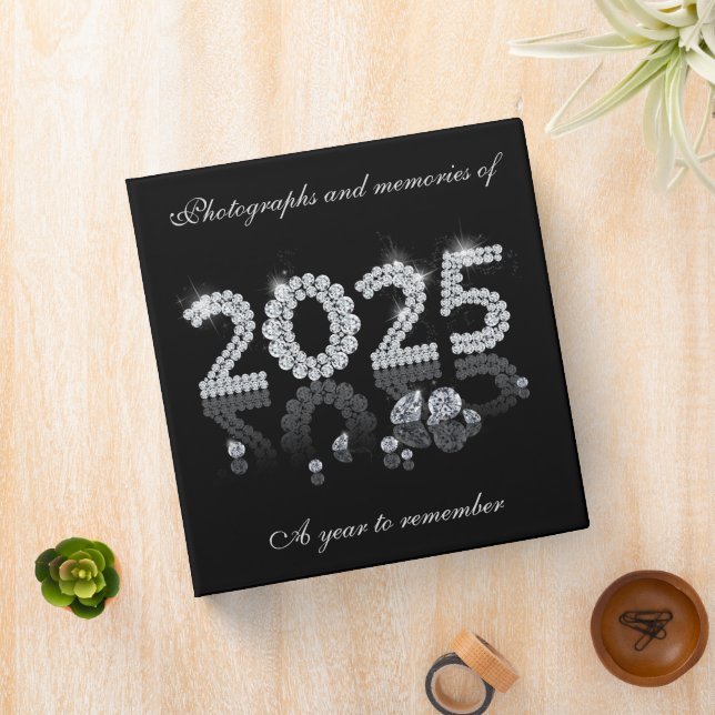 Brilliant 2025 Diamonds Luxury New Year 3 Ring Binder (In Situ)