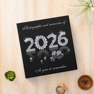 Brilliant 2026 Diamonds Luxury Photo Memories 3 Ring Binder