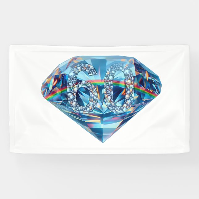 Brilliant 60 years - Diamond wedding Banner (Horizontal)
