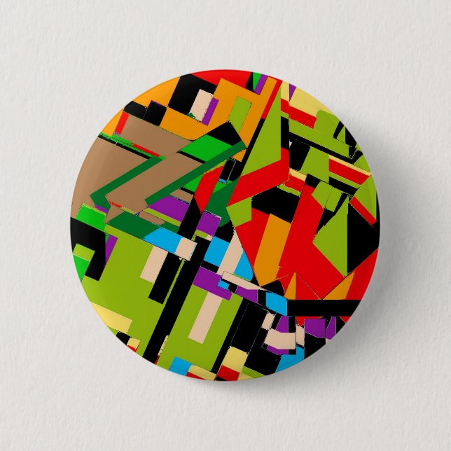 Brilliant Abstract Design Pinback Button (Front)
