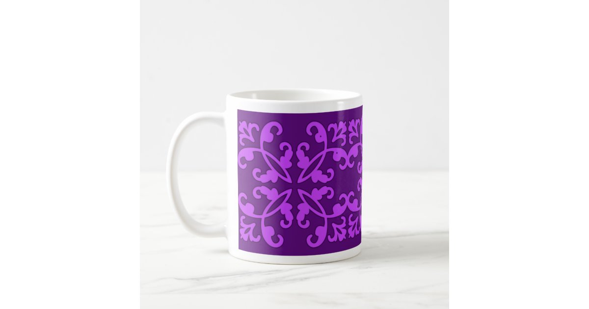 Brilliant Abstract Purple on Purple Mug | Zazzle