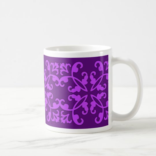 Brilliant Abstract Purple on Purple Mug | Zazzle.com