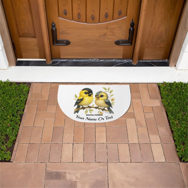 Brilliant American Goldfinch Doormat (Outdoor)