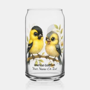 Brilliant American Goldfinch Glass