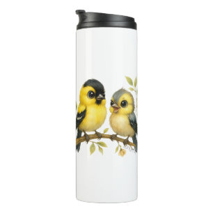 Brilliant American Goldfinch Thermal Tumbler