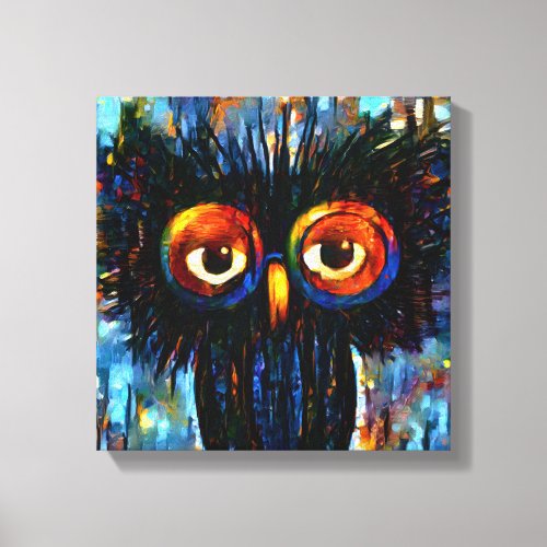 Brilliant and Wise Owl  Canvas Print