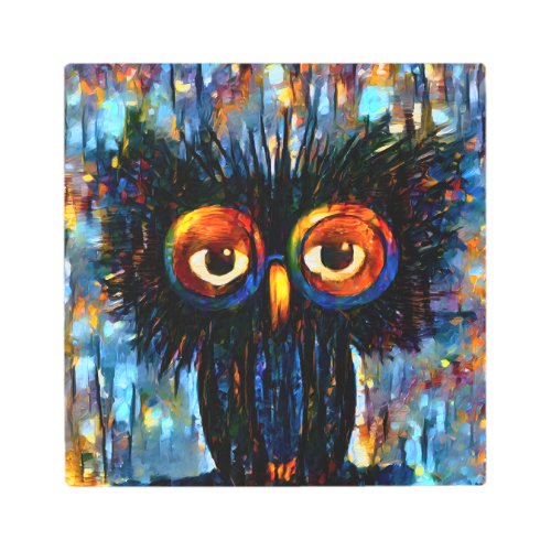 Brilliant and Wise Owl Metal Print