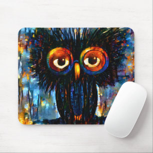 Brilliant and Wise Owl Mouse Pad