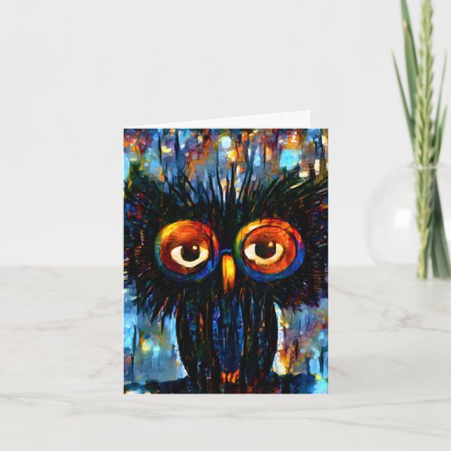 Brilliant and Wise Owl Note Card (Front)