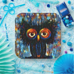 Brilliant and Wise Owl Paper Plates