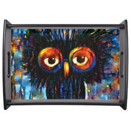 Brilliant and Wise Owl Serving Tray