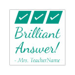 [ Thumbnail: "Brilliant Answer!" Commendation Rubber Stamp ]