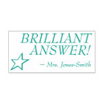 [ Thumbnail: "Brilliant Answer!" Tutor Feedback Rubber Stamp ]