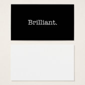 Brilliant Black and White Quote Template (Front & Back)