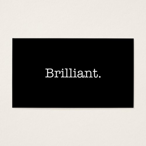 Brilliant Black and White Quote Template Business Card Templates
