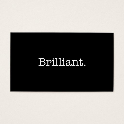 Customizable Brilliant Black and White Quote Template Business Card Templates