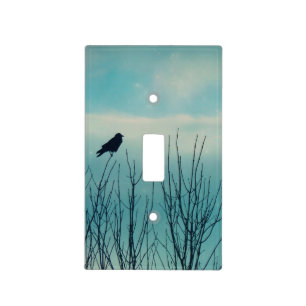 Brilliant Blackbird Light Switch Cover