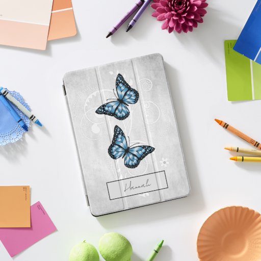 Brilliant Blue Butterflies iPad Pro Cover