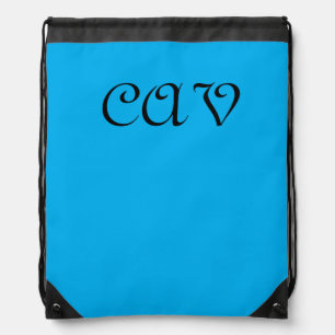 Brilliant Blue  Drawstring Bag