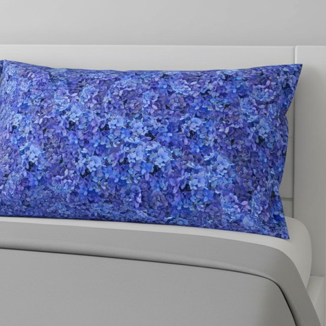 Brilliant Blue Hydrangea Floral pillowcase (Creator Uploaded)