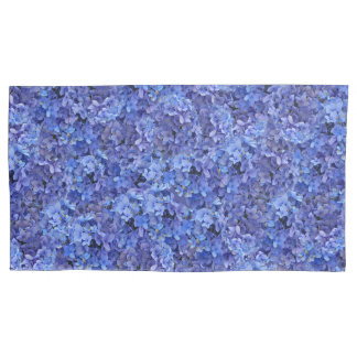 Brilliant Blue Hydrangea Floral pillowcase