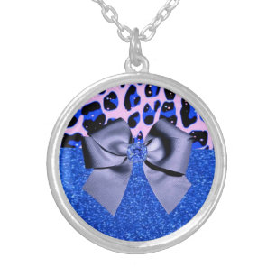 Brilliant Blue Silver Plated Necklace