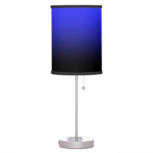 Brilliant Blue to Black Ombre Table Lamp