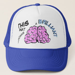 Brilliant Brain Cust. Text Trucker Hat