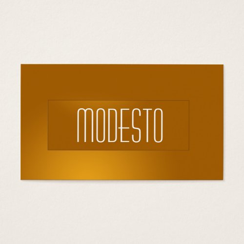 Brilliant Bronze Business Card