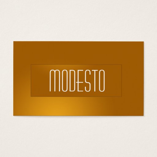 Customizable Brilliant Bronze Business Card