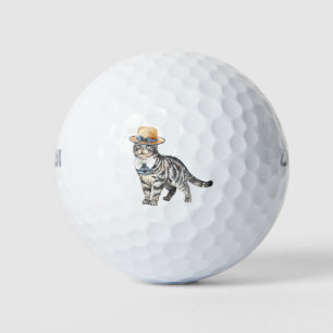 Brilliant Cat Golf Balls