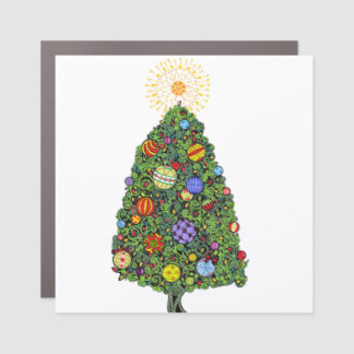Brilliant Christmas Tree   Car Magnet