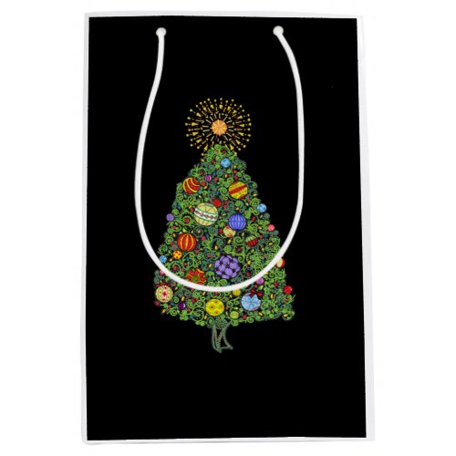 Brilliant Christmas Tree   Medium Gift Bag