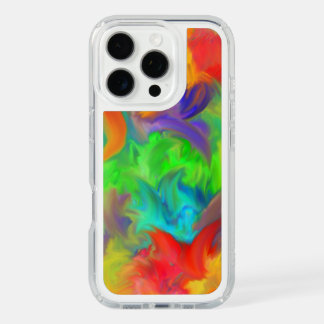 Brilliant Color Waves Abstract Art iPhone 16 Pro Case