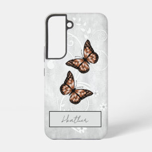 Brilliant Copper Butterflies Samsung Galaxy S22 Case