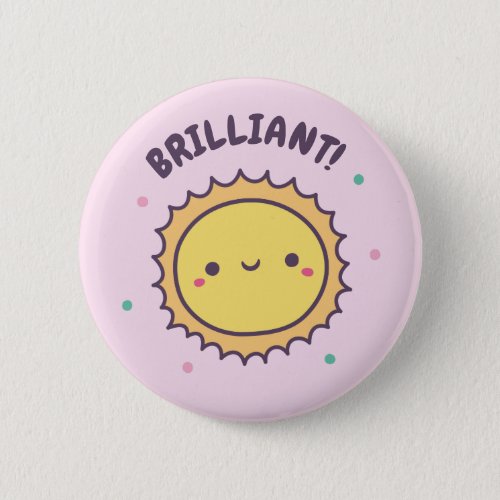 Brilliant Cute Sun Doodle Button