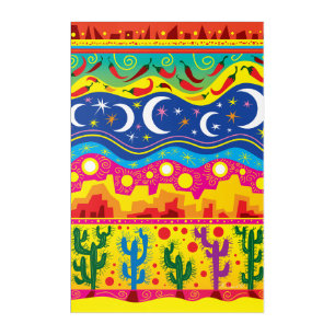 Brilliant Desert Motifs Acrylic Print