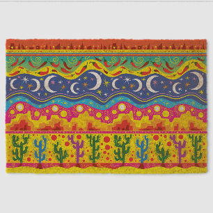 Brilliant Desert Motifs Fiber Doormat