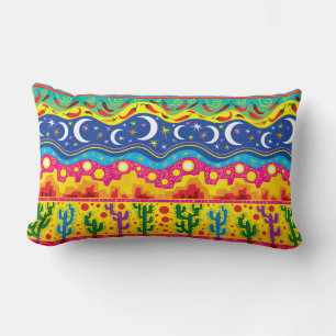 Brilliant Desert Motifs Lumbar Pillow