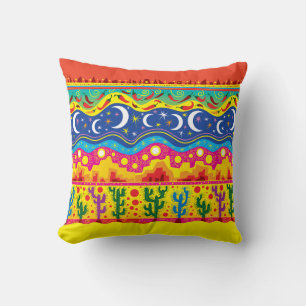 Brilliant Desert Motifs Throw Pillow