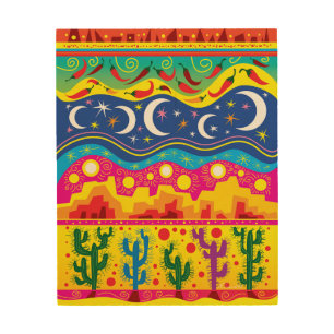 Brilliant Desert Motifs Wood Wall Art
