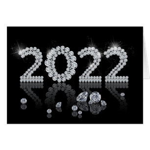 Brilliant Diamonds Luxury New Year 2022 Cards
