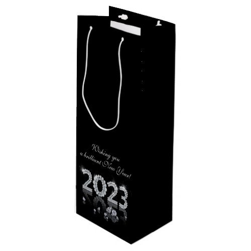 Brilliant Diamonds Luxury New Year 2023 Wine Gift Bag