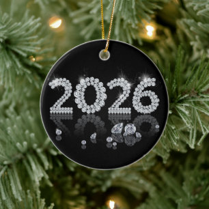 Brilliant Diamonds New Year 2026 Luxury Ceramic Ornament