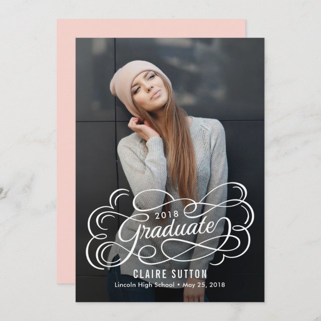 Brilliant Future Graduation Announcement Invite (Front/Back)