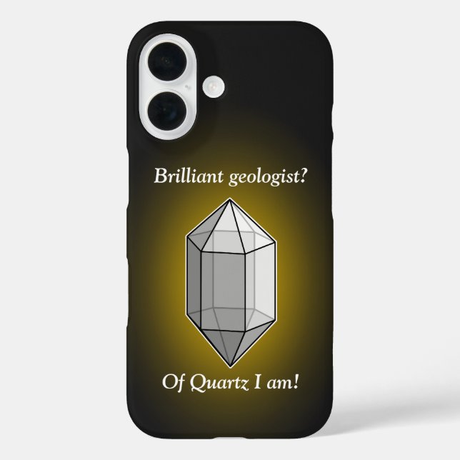 Brilliant Geologist Quartz Pun Case-Mate iPhone Case (Back)