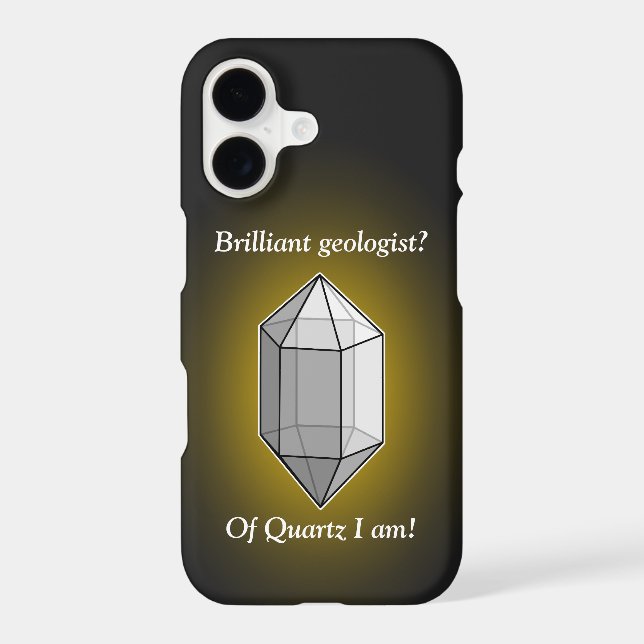 Brilliant Geologist Quartz Pun Case-Mate iPhone Case (Back)