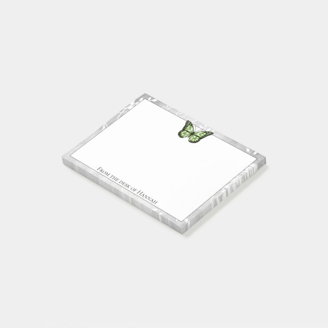 Brilliant Green Butterfly Notes (Angled)